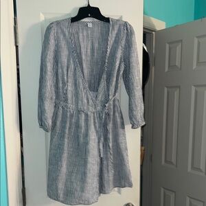 Old Navy Striped Ruffled Dress